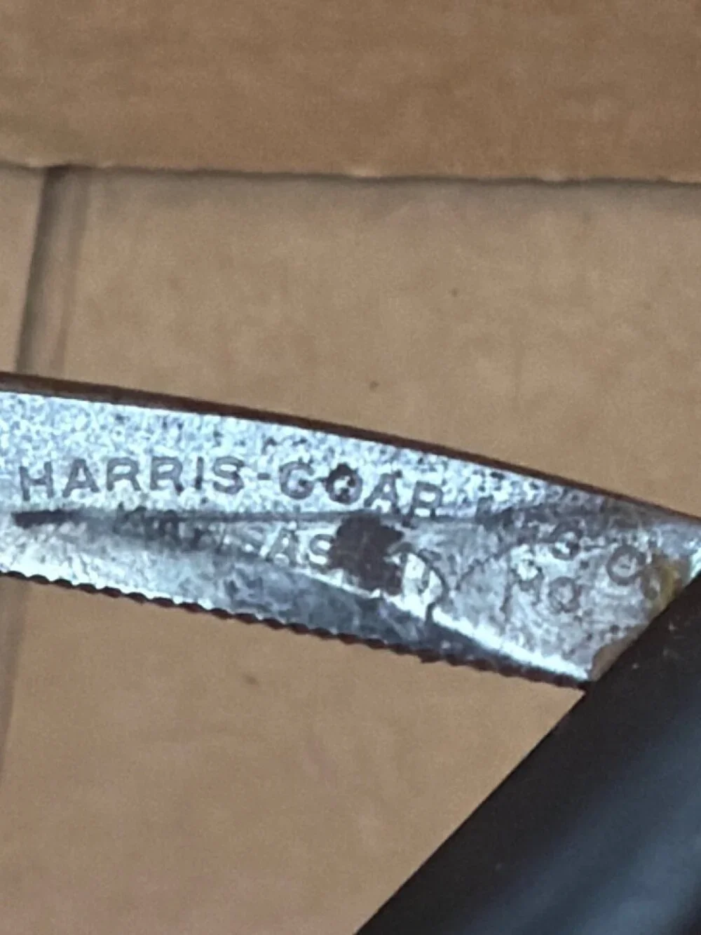 Lot of 4 Antique Straight Razors Torrey Simmons Harris Goar w/Coffin Style Boxes